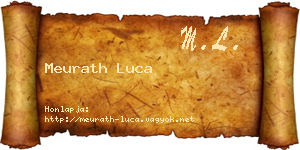 Meurath Luca névjegykártya